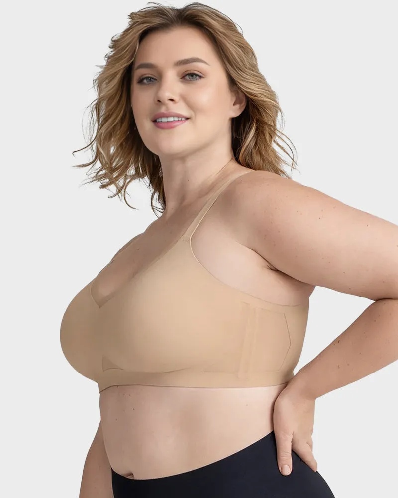 Seamless Mesh Insert Wireless Support Bra