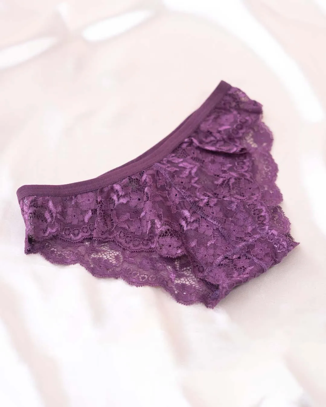 Set Of 3 : Seamless Multicolor Net Panties