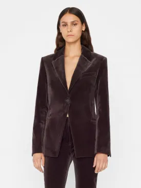 Single Button Blazer Mahogany