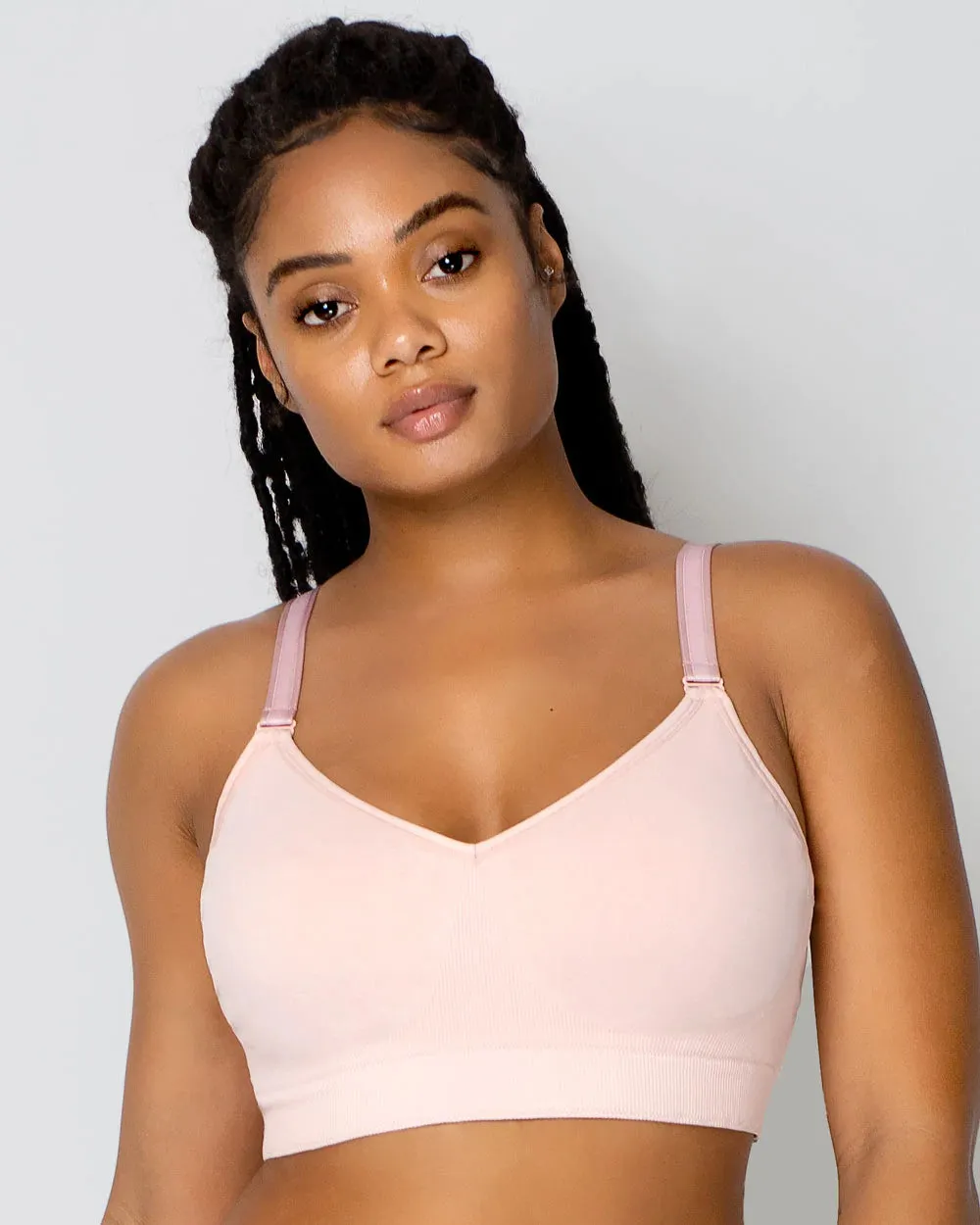 Smooth Seamless Comfort Wirefree Blushing Rose