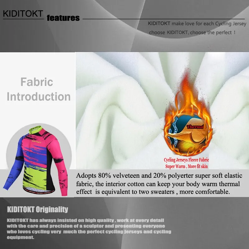 Thermal Fleece KIDITOKT Pro Cycling Set