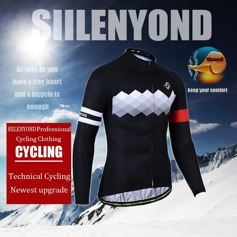 Thermal Fleece Siilenyond Winter Cycling Jersey Set