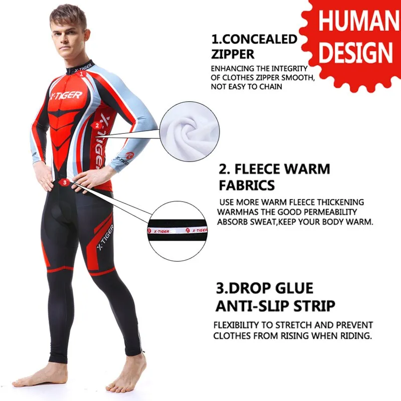Thermal Fleece X-TIGER Cycling Set