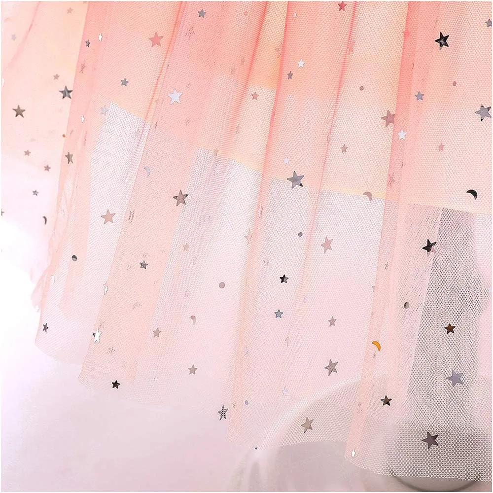 Toddler Rainbow Pageant Dresses for Girls Tutu Party Sparkly Princess Gown 2-10Years