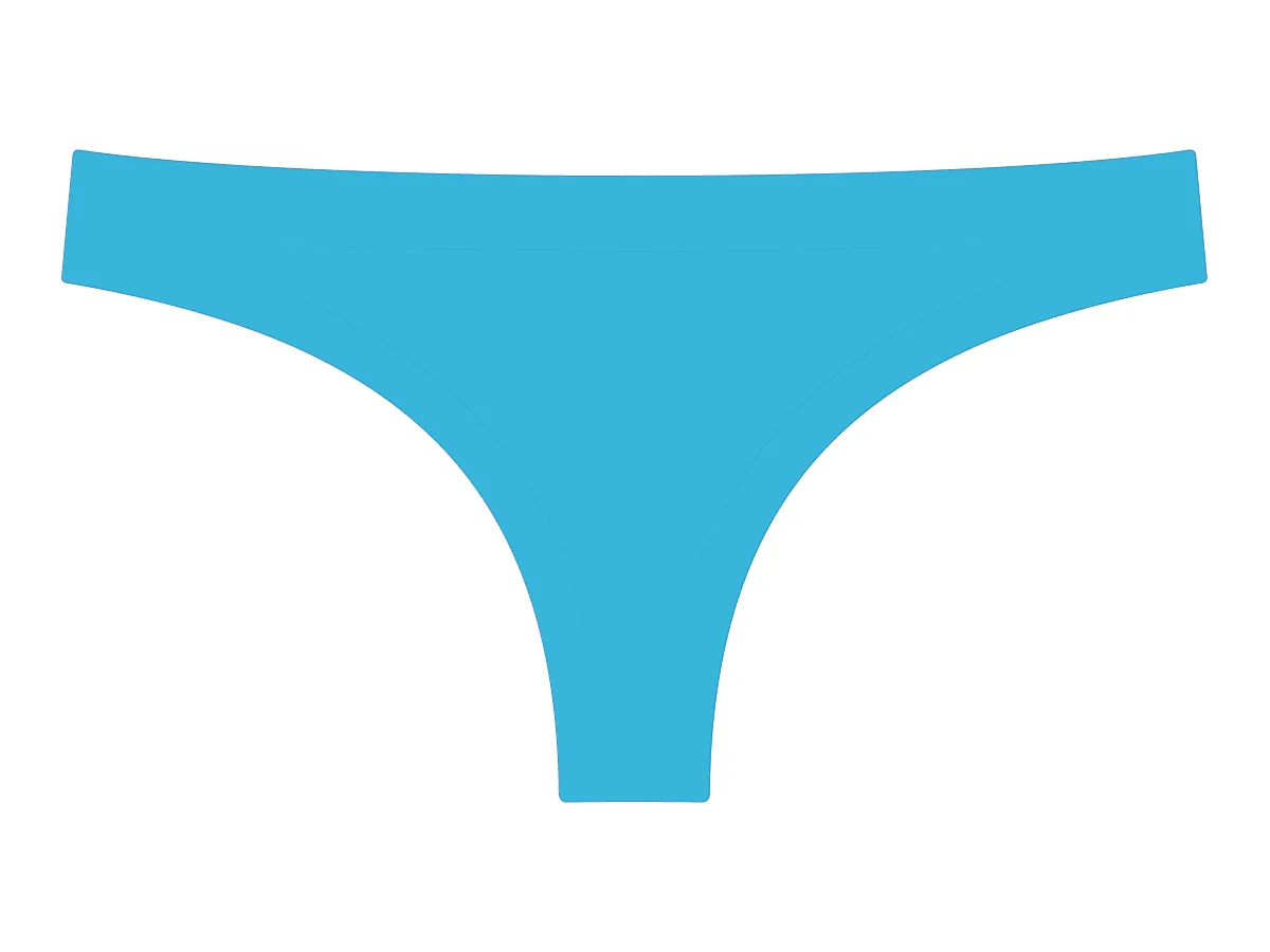 Turquoise Blue Seamless Painties