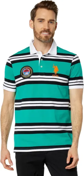 U.S. POLO ASSN. Medallion Short Sleeve Knit Polo Shirt