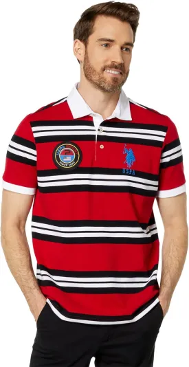 U.S. POLO ASSN. Medallion Short Sleeve Knit Polo Shirt