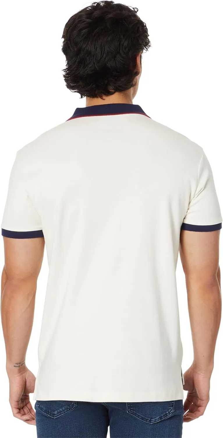 U.S. POLO ASSN. Men's Short Sleeve Slim Fit Multicolor Pony Interlock Polo Shirt