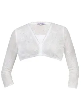 V-Neck Lace Sparkle Dirndl Blouse