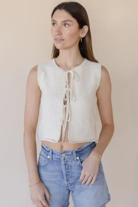 Vera Knitted Tie Vest
