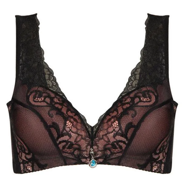 Wireless 3/4 Cup Lace Sexy Bras