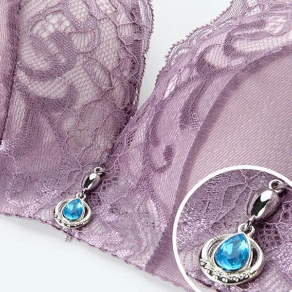 Wireless 3/4 Cup Lace Sexy Bras