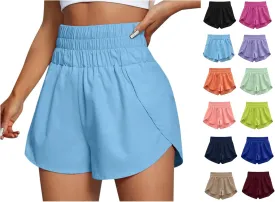 Womens Casual Gym Yoga Shorts Workout Running Athletic Shorts High Waisted Lounge Shorts Plus Size Summer Cute Shorts
